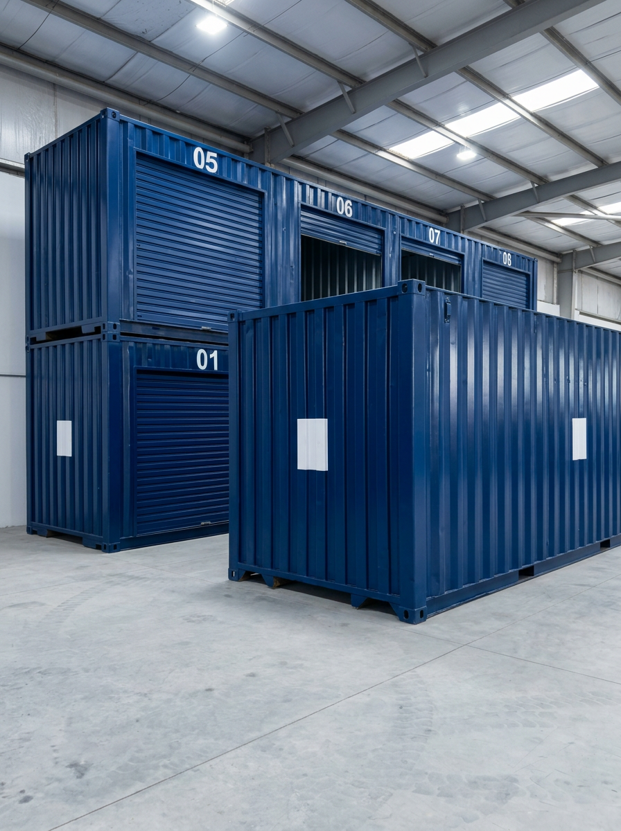 Numbered Prime Spaces storage container units